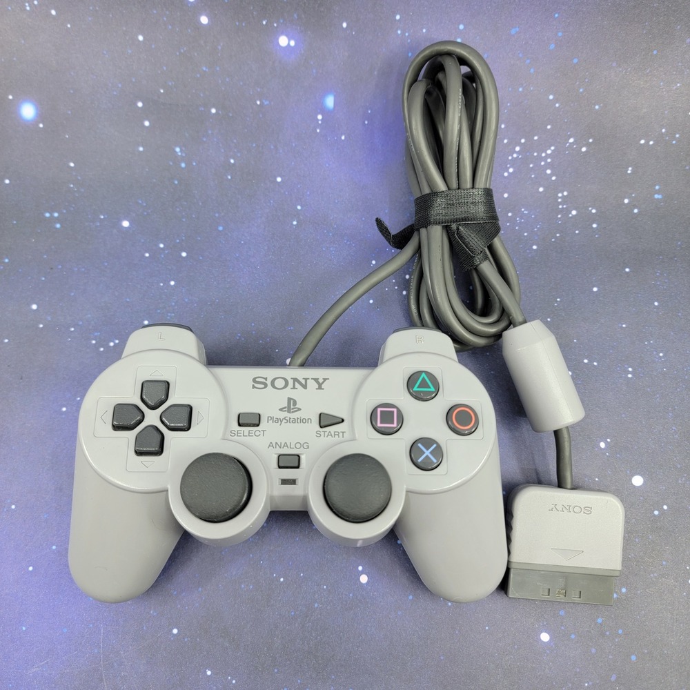 Sony PlayStation DualShock Analog Controller SCPH-1200 Grey PS1 Wired